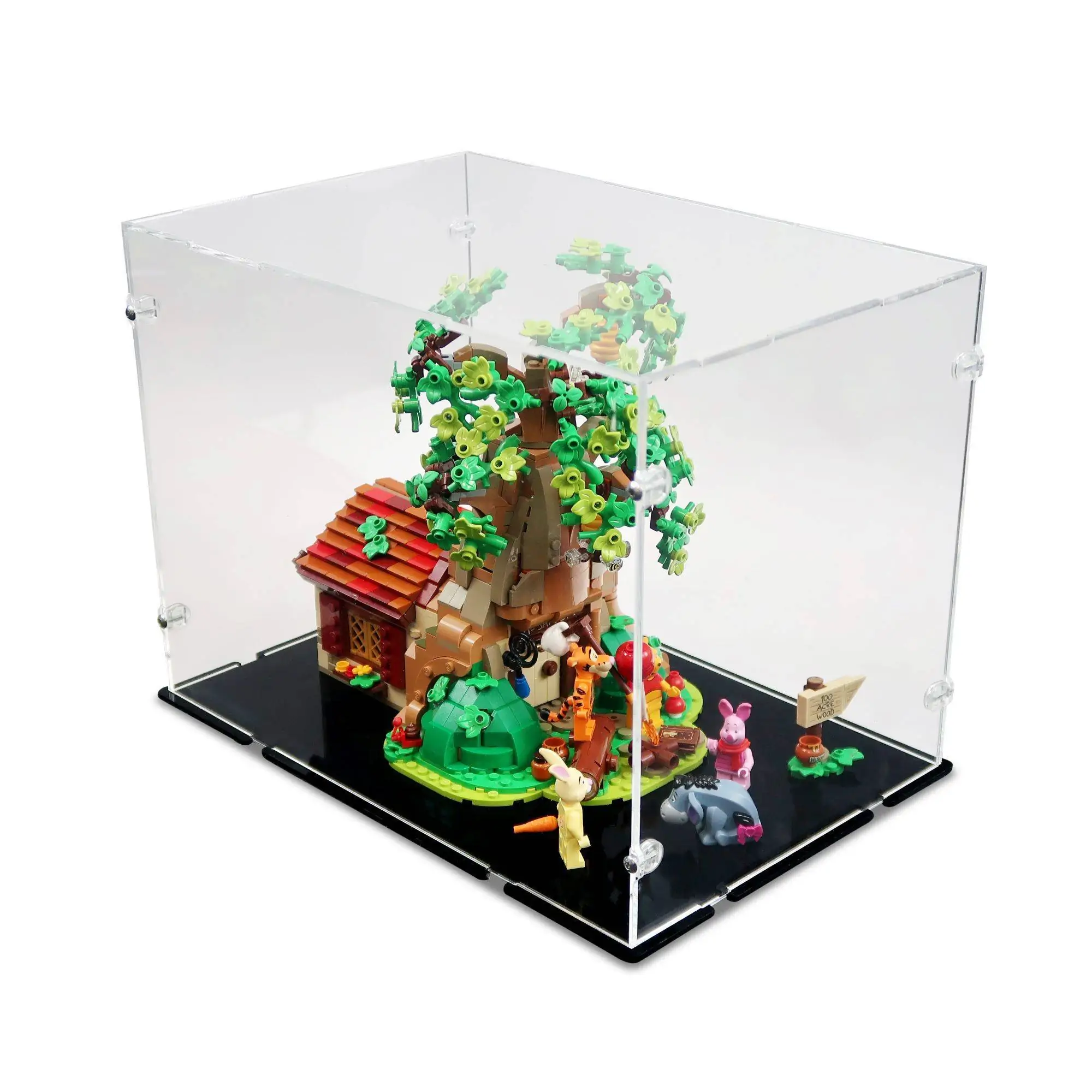Deluxe Hardwood & Clear Acrylic Display Case for LEGO Friends