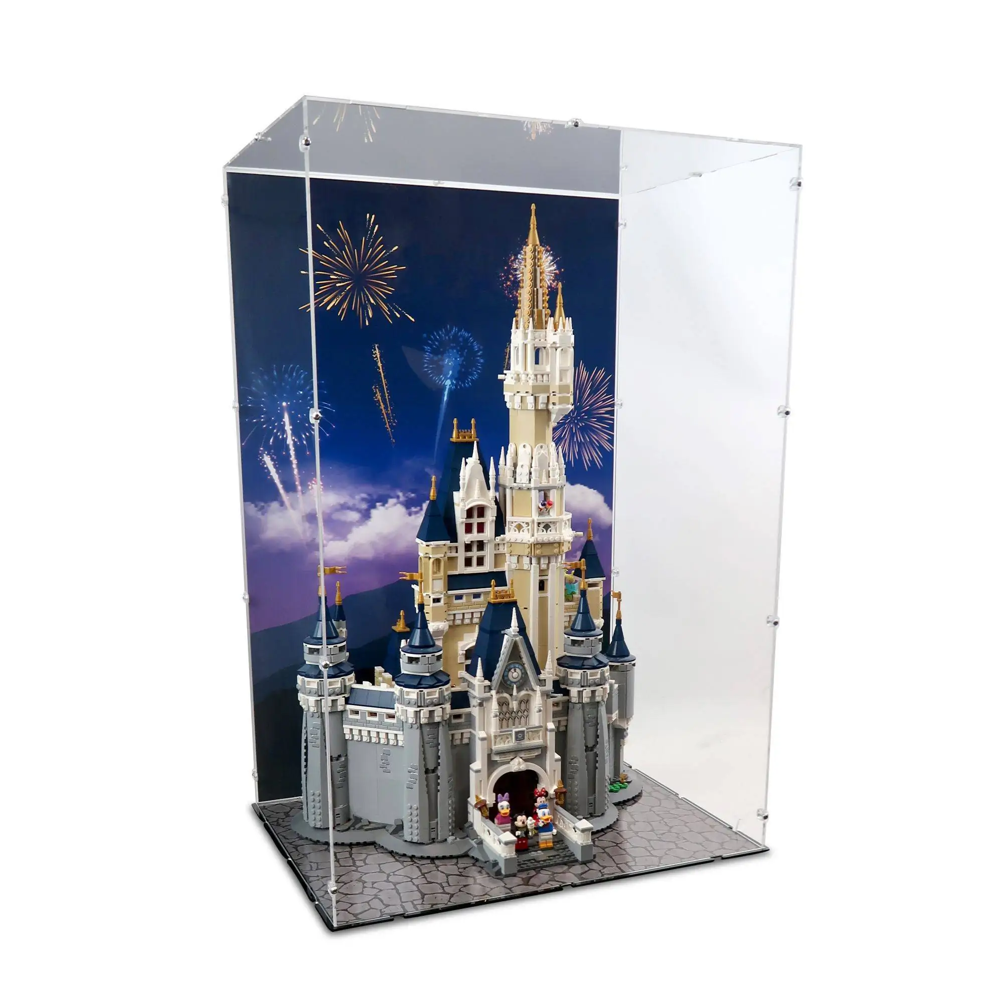 Åben genetisk Oversigt Acrylic Display Case for LEGO Disney Castle | iDisplayit