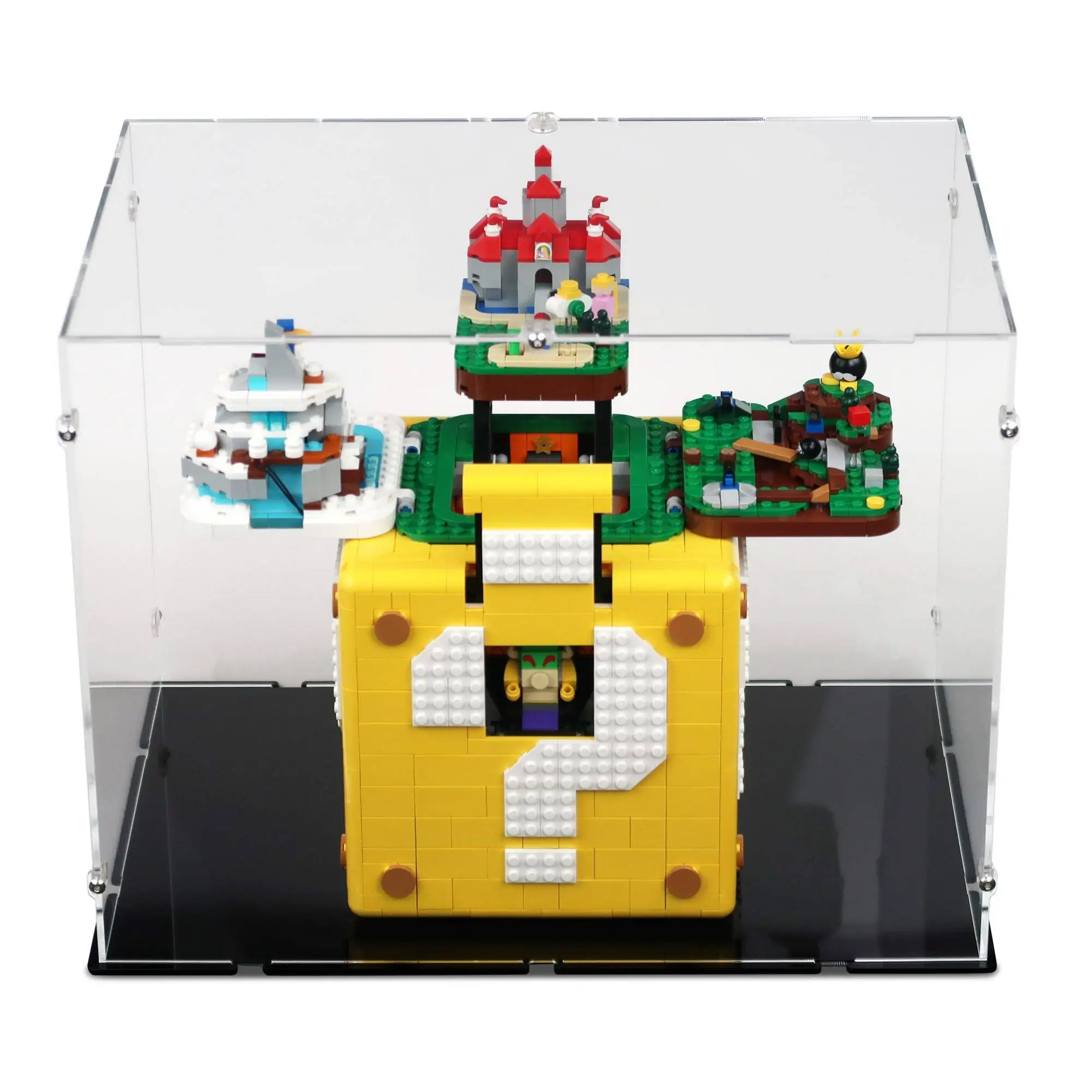 asiatisk Pub overvåge LEGO Super Mario Question Mark Block 71395 XL Acrylic Display Case |  iDisplayit