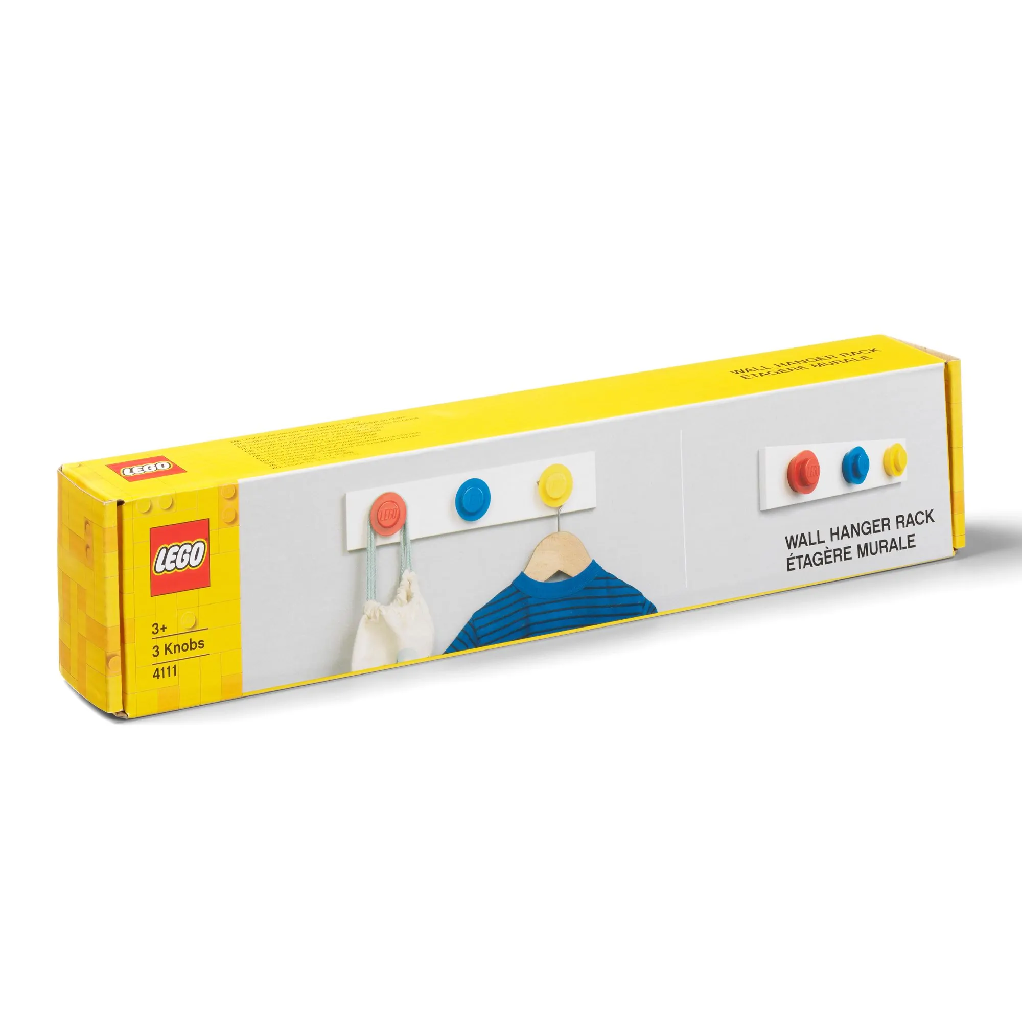baseball løst magi LEGO Wall Hanger Coat Rack In Red, Blue & Yellow | iDisplayit