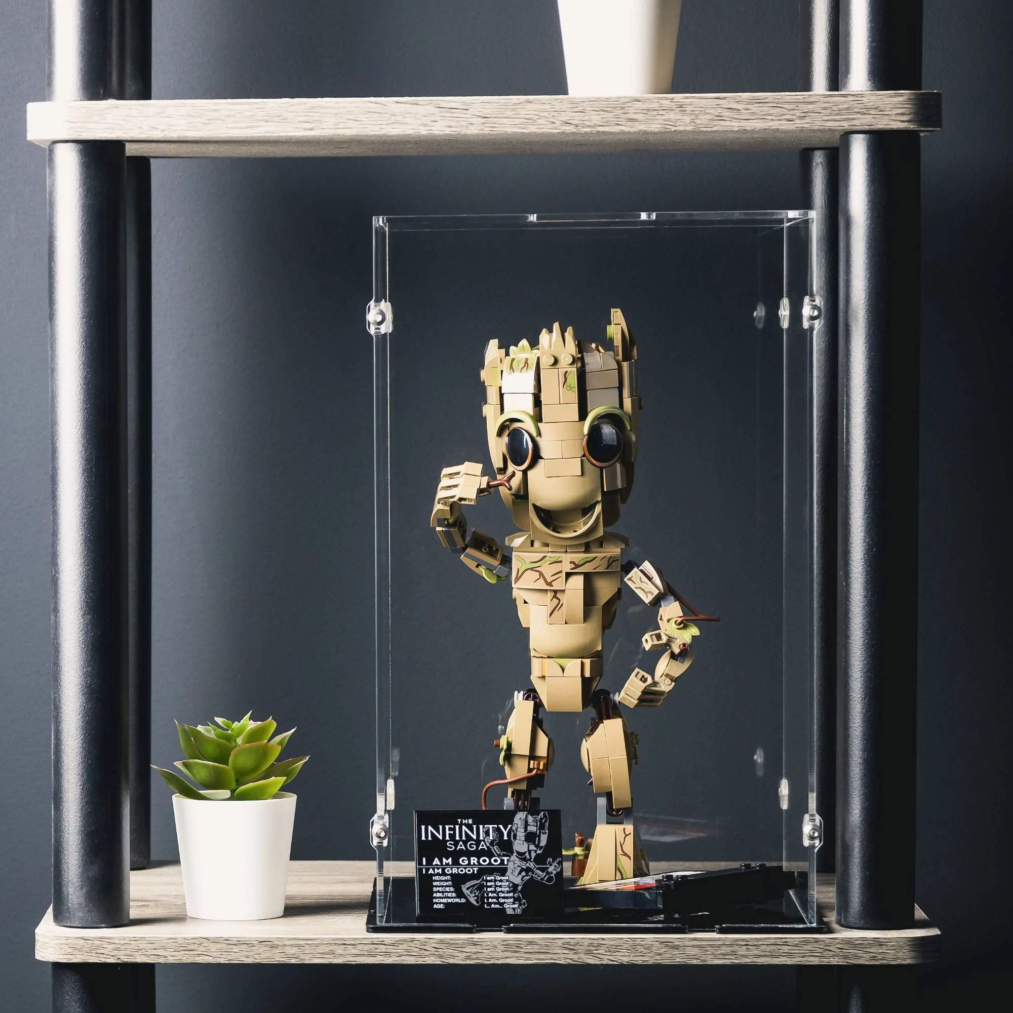 Acrylic Display Case for LEGO I Am Groot