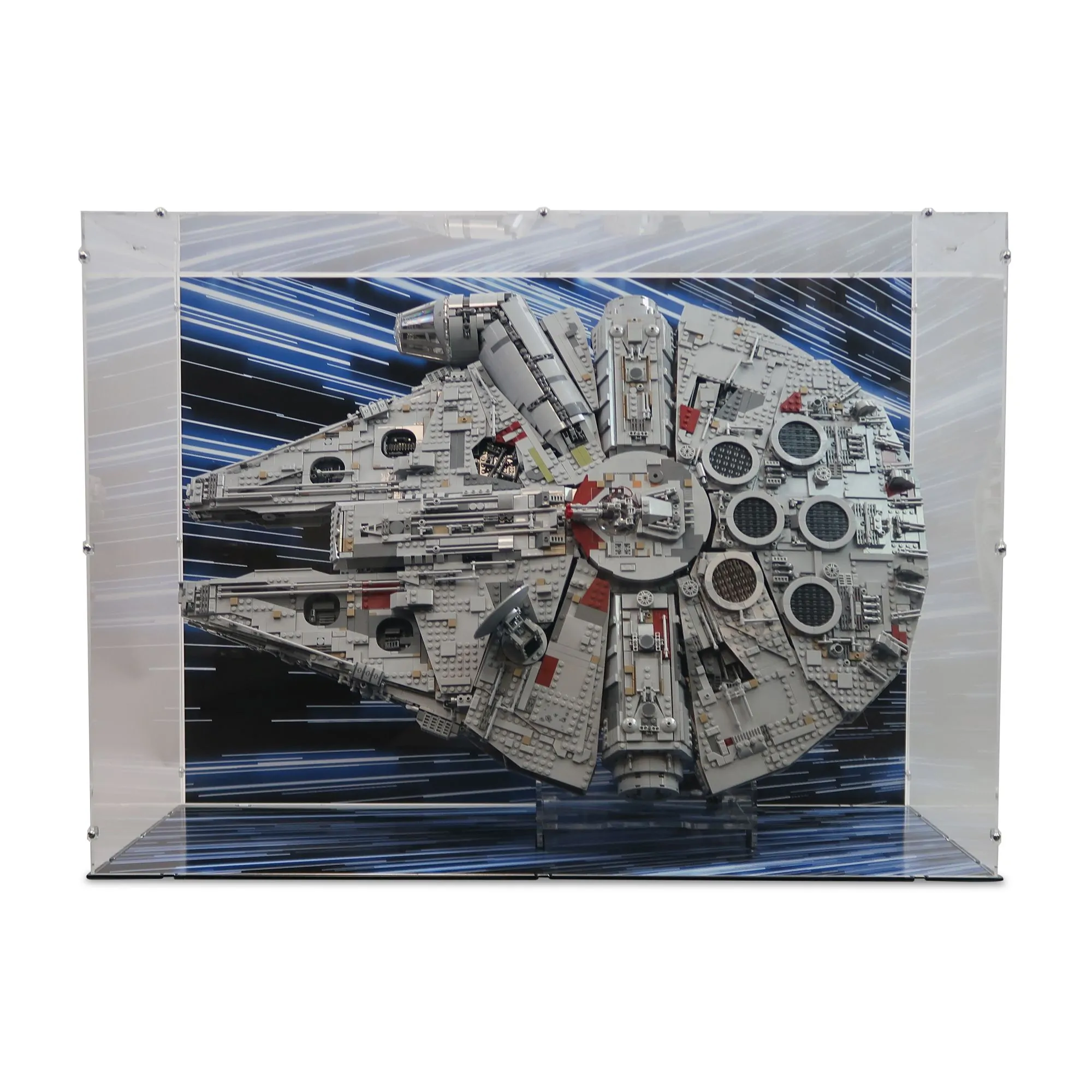 Er deprimeret FALSK Sved LEGO Star Wars Millennium Falcon Vertical Display Case | iDisplayit