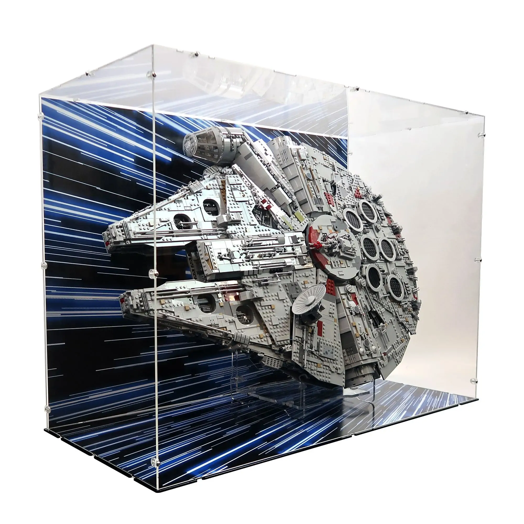 Compact Acrylic Display Case for LEGO Millennium Falcon
